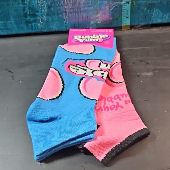 Bubblegum Accessories - Bubble Yum Blue and Pink Socks